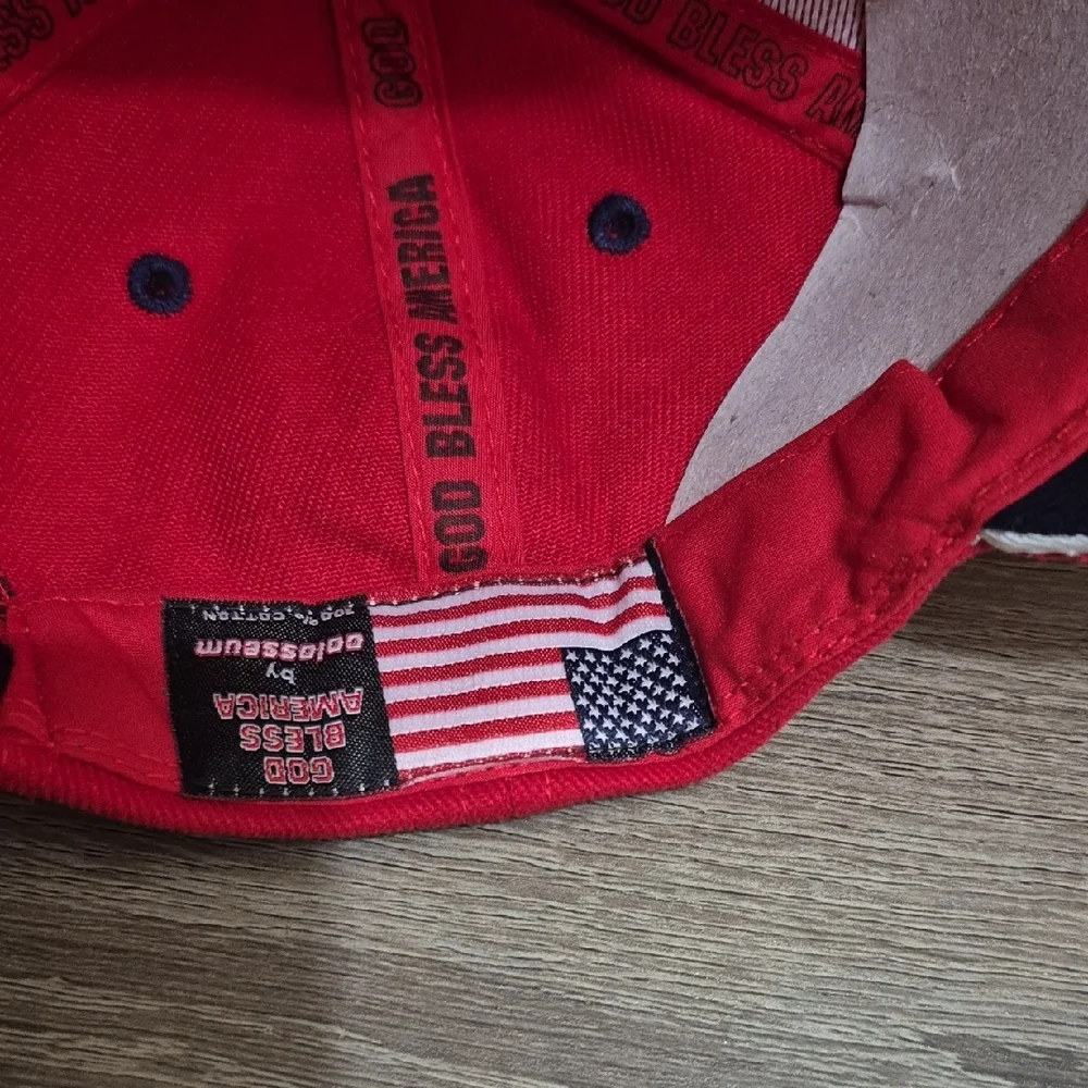 Colosseum Red Patriotic Baseball Cap